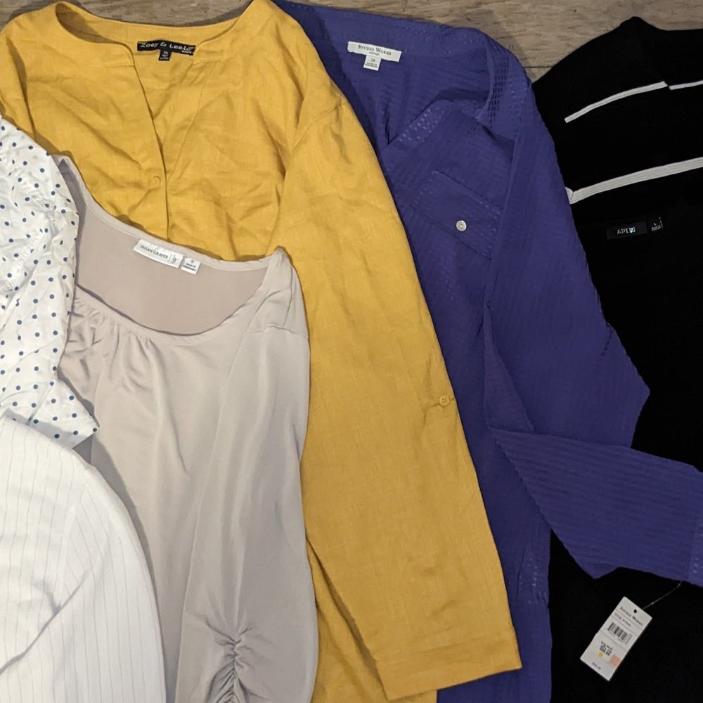 Free Shipping 8 Piece Women's Tops Bundle Plus Sizes